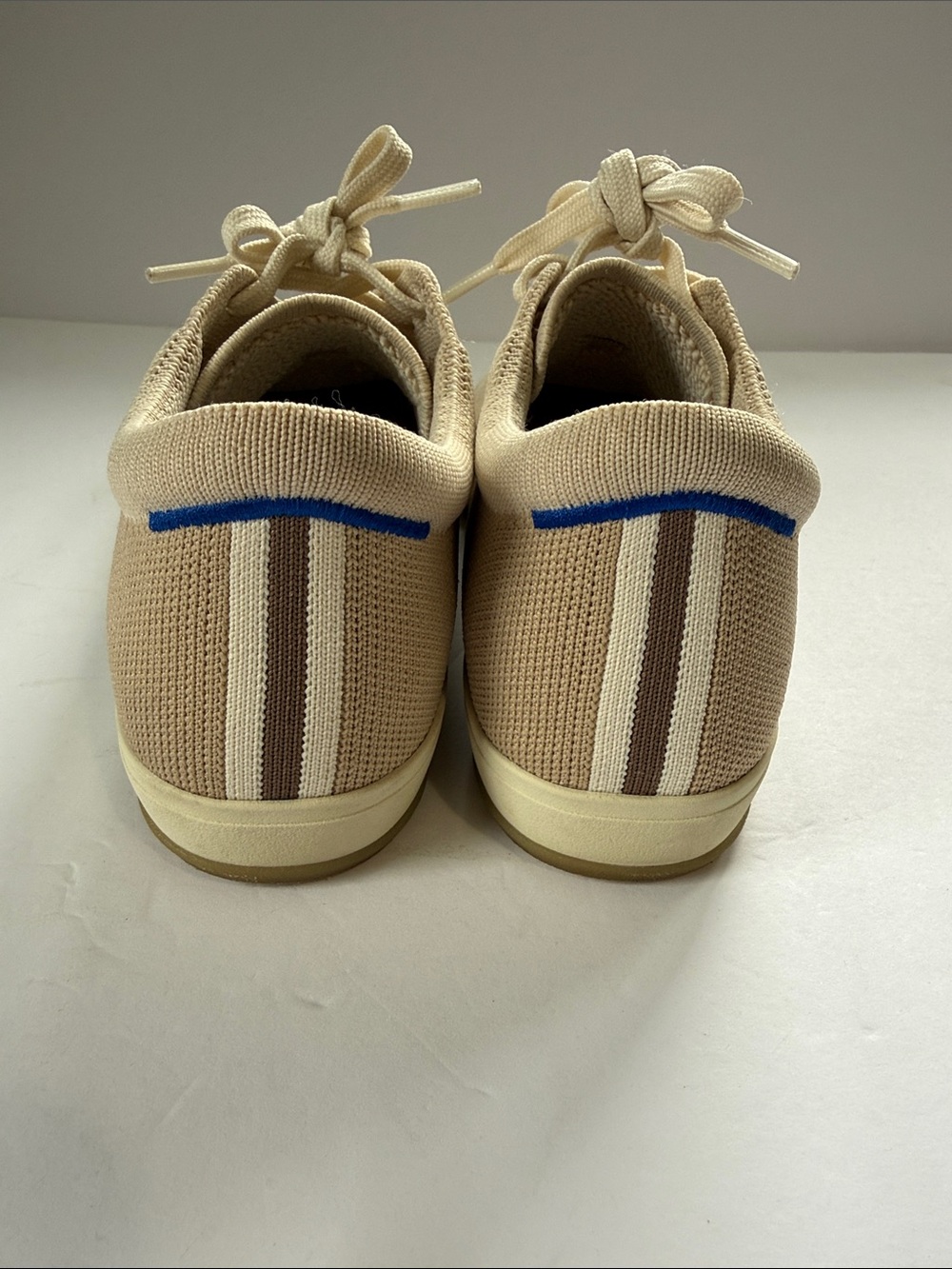Rothy's Knit Lace-Up Sneakers - Beige - Picture 2 of 11